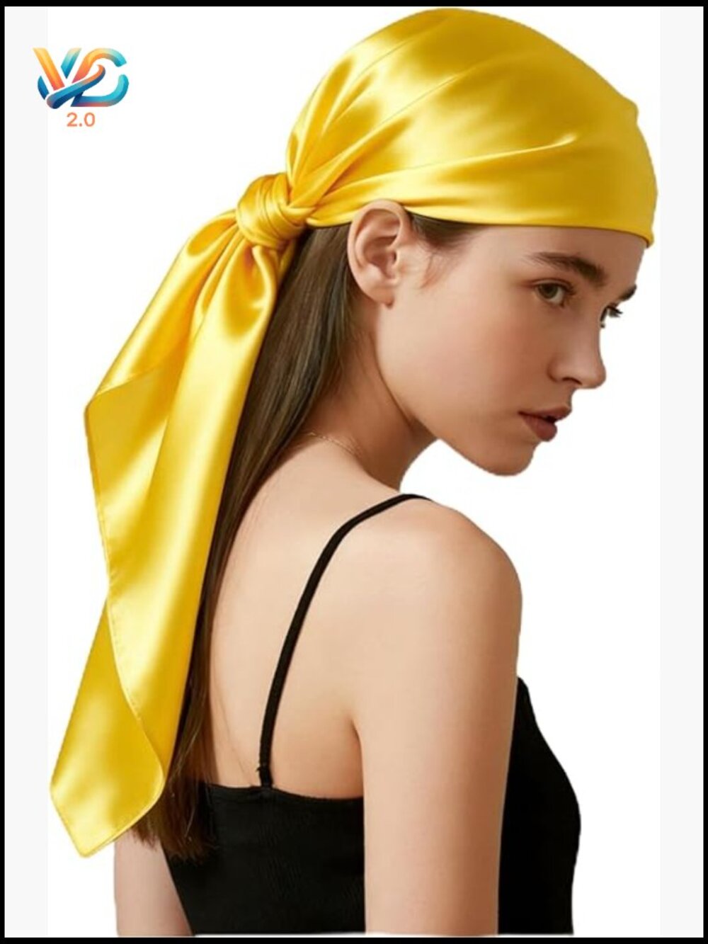 35" Square Satin Head Scarf – Versatile Hair Wrap & Neck Scarf Gift Set